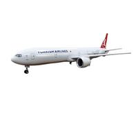 BMAONZ 1/157 pour Modèle d'avion Turc 777 B777 avec Train D'atterrissage Léger Et À Roues Avion en Résine Moulé sous Pression Modèles Préfabriqués à l'échelle D'avions(with Light)