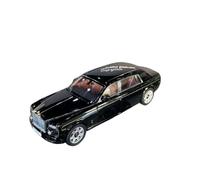 BMAONZ 1:18 pour Rolls-Royce Phantom Extended Alloy Diecast Car Model Static Ornaments Hobbyist Showcase (noir)