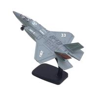 BMAONZ 1/200 pour Modèle d'avion De Chasse Alliage F-35 avec Modèle De Simulation Avion Miniature en Métal Moulé sous Pression Modèles Préfabriqués à l'échelle D'avions(Gray B)