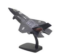 BMAONZ 1/200 pour Modèle d'avion De Chasse Alliage F-35 avec Modèle De Simulation Avion Miniature en Métal Moulé sous Pression Modèles Préfabriqués à l'échelle D'avions(Gray A)