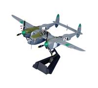 BMAONZ 1:72 pour P-38 Lightning Fighter Modèle P-38 Réplique Avion en Métal Avion Vintage Roues Mobiles Modèles Préfabriqués à l'échelle D'avions
