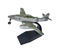 BMAONZ Avion De Chasse À Réaction Me262 Modèle d'avion Fini Décoration Version Vieillie Avion De Collection en Alliage 1/72 Modèles Préfabriqués à l'échelle D'avions