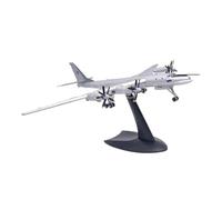 BMAONZ Maquette Au 1/200 du Tupolev TU-95 Bear Type Avion Stratégique en Alliage Métallique Modèle Réaliste Argenté Modèles Préfabriqués à l'échelle D'avions