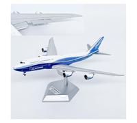 BMAONZ Maquette d'avion B747-8 Bleu À L'échelle 1:400 Édition Collector avec Support en Métal Et Alliage Modèles Préfabriqués à l'échelle D'avions(Blue B)