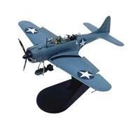 BMAONZ Maquette d'avion Bombardier Piqué SBD Dauntless Midway en Métal Moulé sous Pression À L'échelle 1:72 - Décoration Modèles Préfabriqués à l'échelle D'avions(Blue A)