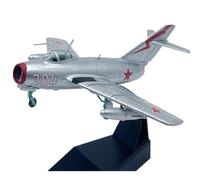 BMAONZ Maquette d'avion Chasse MiG-15 Argenté À L'échelle 1:72 en Alliage avec Socle pour Présentoir Statique De Bibliothèque Modèles Préfabriqués à l'échelle D'avions