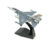 BMAONZ Maquette d'avion De Chasse F-16/F-16C Au 1/100 en Métal Moulé sous Pression Série Grise Modèles Préfabriqués à l'échelle D'avions
