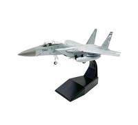 BMAONZ Maquette d'avion De Chasse Militaire F-15C Eagle Shark Au 1/100 en Alliage Gris Finition Finition Réaliste Modèles Préfabriqués à l'échelle D'avions