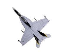 BMAONZ Maquette d'avion De Combat Militaire F/A-18F F-18 F18 Super Hornet À L'échelle 1:100 en Métal avec Drapeau Pirate Modèles Préfabriqués à l'échelle D'avions