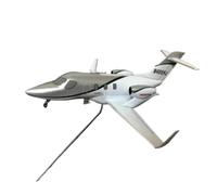 BMAONZ Maquette d'avion en Alliage À L'échelle 1/144 pour Jet d'affaires Jet Petit Avion De Ligne Privé Série Classique Modèles Préfabriqués à l'échelle D'avions(Silver)