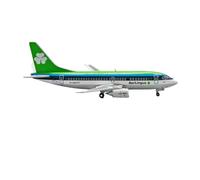 BMAONZ Maquette d'avion en Alliage Vert Et Bleu avec Moteur, Échelle 1:400 pour Le 737-500 EI-CDA D'Aer Lingus Modèles Préfabriqués à l'échelle D'avions