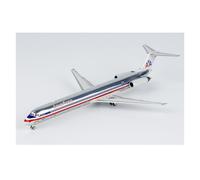 BMAONZ Maquette d'avion Mcdonnell MD-83 Au 1/400 / Modèle Réduit Statique en Métal Moulé sous Pression Souvenir Modèles Préfabriqués à l'échelle D'avions(Silver A)