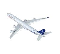 BMAONZ Maquette d'avion SkyTeam A340-600 en métal au 1/400 Miniature décorative B-6053 Modèles Préfabriqués à l'échelle D'avions(White A)