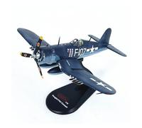 BMAONZ Maquette De Collection en Métal À L'échelle 1:72 du Chasseur Pirate F4U (série F4U) avec Support (Version Bleue) Modèles Préfabriqués à l'échelle D'avions(F4U-1 B)