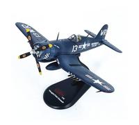 BMAONZ Maquette De Collection en Métal À L'échelle 1:72 du Chasseur Pirate F4U (série F4U) avec Support (Version Bleue) Modèles Préfabriqués à l'échelle D'avions(F4U-1 C)