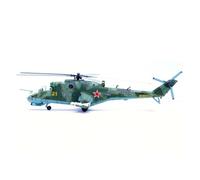 BMAONZ Maquette D'hélicoptère Mi-24P Hind Russe Mi-24 Ukrainien en Métal Et Alliage De Décoration À L'échelle 1:72 Modèles Préfabriqués à l'échelle D'avions(Green B)
