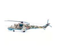 BMAONZ Maquette D'hélicoptère Mi-24P Hind Russe Mi-24 Ukrainien en Métal Et Alliage De Décoration À L'échelle 1:72 Modèles Préfabriqués à l'échelle D'avions(Green C)