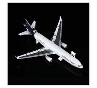 BMAONZ Maquette en Métal Au 1/400 d'un MD-11 D-ALCC De Lufthansa Avion Cargo Blanc Modèles Préfabriqués à l'échelle D'avions(White B)