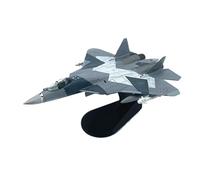 BMAONZ Maquette Statique Décorative Au 1/100e d'un Avion De Chasse Russe Su-57 (SU57) Modèles Préfabriqués à l'échelle D'avions(Blue B)