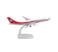 BMAONZ Modèle d'avion en Alliage A330 20cm Affichage Statique Avion De Passager Souvenir Rouge avec Support ABS Modèles Préfabriqués à l'échelle D'avions