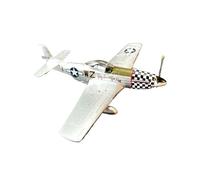 BMAONZ Train D'atterrissage Argenté 1:72 pour Modèle d'avion en Alliage P51D Mustang Fighter Jet avec Support en Alliage Modèles Préfabriqués à l'échelle D'avions