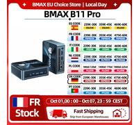 BMAX B11 Pro Mini?PC, Intel Core Ultra 5 115U, 8 cœurs 10 threads, fréquence maximale 4,2 GHz, 16 Go de RAM LPDDR5, 512 Go SSD PCIe NVMe, double caloducs en cuivre, triple affichage via DP + HDMI + Ty