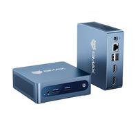 BMAX B1Plus Mini PC Win 11, Intel Celeron J3355(jusqu'à 2,5 GHz) 6 Go LPDDR3 RAM 128 Go eMMC SSD, Mini Ordinateur de Bureau Double écran, WiFi 5, BT5.0, Tour PC pour l'école/Bureau