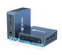 BMAX B4Ultra Mini PC Win-11Pro,Intel Twin Lake N150 (jusqu'à 3,6 GHz)12Go LPDDR5 RAM 512Go M.2 SSD, Mini Ordinateur de Bureau, Double écran/HDMI/Type-C/WiFi 5/BT 5.0, Tour PC pour école,Maison,Bureau