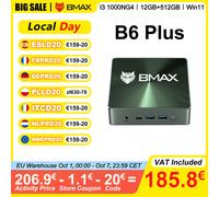 Mini PC BMAX B6 Plus Intel I3-1000NG4 Windows 11, 12 Go de RAM, 512 Go SSD, WIFI 5, 3 ports USB 3.0, 2 ports HDMI, Bluetooth, Type-C Mini Pc