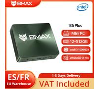 BMAX B6 Plus Mini PC, Intel Core i3-1000NG4, 12 Go RAM LPDDR4, SSD 512 Go, Windows 11 Pro, WiFi 5G