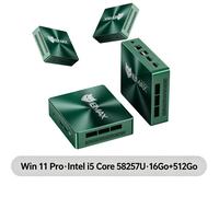 BMAX B6 Turbo Mini PC Windows 11 Pro Intel i5 Core 58257U 16 Go DDR4+512 Go SSD Double écran 4K Bluetooth 5.2 Wi-Fi 6 mini pc bureau