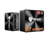 BMAX B8APro Mini PC AMD Ryzen 7 8745HS, Radeon 780M, 16 Go DDR5 512 Go SSD | 8C/16T, Max 4,9 GHz, Win 11 Pro, 8K Triple écran HDMI+DP+Type-C, LAN 2,5 G,WiFi 6,BT5.2 Mini Ordinateur pour Bureau, Gaming