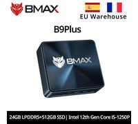 BMAX B9 Plus Mini PC Intel Core i5-1250P 12 Cœurs Max 4.4GHz 24GB RAM LPDDR5 512GB SSD WiFi 6 Bluetooth 5.2