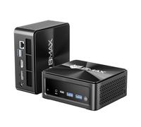 BMAX Mini PC AMD Ryzen 7 5700U 16 Go DDR4 / 512 Go NVMe SSD (Jusqu'à 4,3 GHz,8C/16T) Micro Ordinateur Bureau, Affichage Triple 4K, DP, HDMI, Type C, WiFi 6 BT5.2 Light Gamer PC pour Bureau, Studio