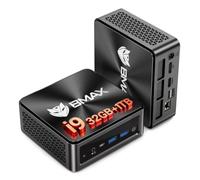 BMAX Mini PC B9Power Intel Core i9 12900H, 32Go de RAM DDR4 + 1To SSD NVMe | (14C/20T, 5,0 GHz) Win 11 Pro, Mini Ordinateur de Bureau, Triple écran 4K@60Hz (Type-C+DP+HDMI), USB 3.2, WiFi 6, BT 5.2