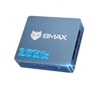 BMAX Mini PC Intel Celeron J3355(Jusqu'à 2,5 GHz), 6Go RAM, 128Go eMMC SSD | Win 11 Home, Double écran 4K, WiFi 5 BT5.0,USB3.0, Mini Ordinateur de Bureau pour le Travail, Home Cinéma & Éducation, B1Plus