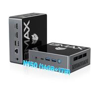 BMAX Mini PC Intel Twin Lake N150 (jusqu'à 3.4GHz) 16 Go DDR4 1 to M.2 SSD Mini Ordinateur de Bureau 4K@60HZ Affichage Triple 2X HDMI, Type-C, 4X USB/Dual Bande WiFi 5/ BT5.0, pour école/Bureau