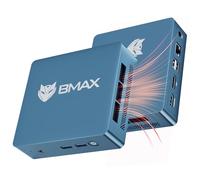 BMAX Mini PC W-11 Pro, Intel Celeron 5205U(1,9 GHz) 8 Go DDR4 RAM 256 Go M.2 NVMe SSD, Extensible to 64 Go/ 2 to, Mini Ordinateur de Bureau Double écran, WiFi 5, BT5.0, Tour PC pour l'école/Bureau