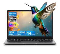 BMAX Ordinateur Portable 14" FHD, Pentium Silver N5000 CPU 8Go RAM 256Go SSD Soutien Extension 2To PC Portable Win 11 Laptop 1080P 2.4G+5G WiFi, Mini HDMI, BT5.0, USB3.0 Protection de Clavier Français