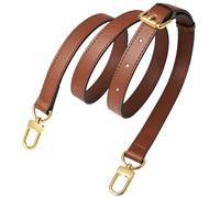 BMBMLV Vachetta Sangle en cuir réglable pour petits sacs Pochette Mini NM EVA Favorite PM MM Nano Speedy, Cuir couleur caramel