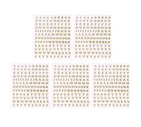 BMBN Remplissages de résine époxy UV, 5 Feuilles de métal Anglais Lettres Autocollants résine époxy Moule remplissages Fabrication de Bijoux matériau de Remplissage Bricolage Art Artisanat décor Or