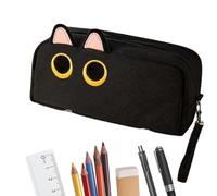 Bmdjdq Cat Pen Bag, Cute Stationery Organizer, Cat Design Pencil Case, Cat Print Pencil Case, Cute Cat Pencil Case, Multifunctional Zippered Pencil Case for School Students, Work