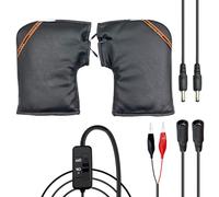 Bmdjdq Moiffs De Poignée Chauffée, Visibilité, 1set, Réchauffeurs De Mains, 12 V Mitaines Hivernales, Design Résistant Aux Intempéries, pour Rues De La Ville, Sentiers De Montagne, Senti