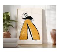 BMGKYAGL 1 affiche murale rétro hippie sur toile, impression d'art abstrait représentant des femmes pour la décoration du salon et de la chambre (50x70cm/sans cadre)