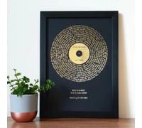 BMGKYAGL 1 pièce de toile murale vintage avec impression numérique, décoration esthétique pour chambre à coucher, paroles de chansons, 70 x 100 cm, sans cadre