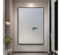 BMGKYAGL Abstract Rowing Boat Landscape Texture, Modern Wall Art, Creative Decor Fashion Gift Idea,Home Decor(70x100cm/Internal Frame)