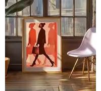 BMGKYAGL Affiche moderne, confiante et forte, impression sur toile, décoration murale pour chambre, bureau ou studio (60 x 80 cm/cadre intérieur)