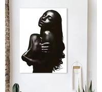 BMGKYAGL Affiche murale représentant de belles femmes gracieuses, peinture sur toile en noir et blanc, décoration pour salon, hôtel ou bar (60 x 80 cm/sans cadre)