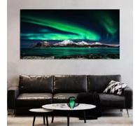 BMGKYAGL Affiche murale représentant des aurores boréales, décoration murale de paysage, peinture sur toile, décoration d'intérieur moderne, style ferme, 30 x 60 cm, sans cadre