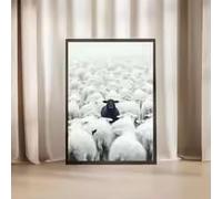 BMGKYAGL Affiche sur toile Black Sheep, décoration artistique style rétro classique, impression d'œuvre d'art peinte à accrocher au mur, décoration intérieure (30 x 45 cm/sans cadre)